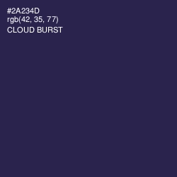 #2A234D - Cloud Burst Color Image